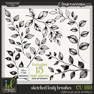 CU & PU 189 ~ Sketched Leaves