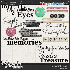 Labor Of Love-Word art Labor Of Love-Word art