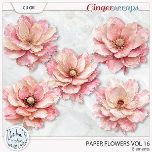 CU Paper Flowers Vol 16 by Ilonka's Designs