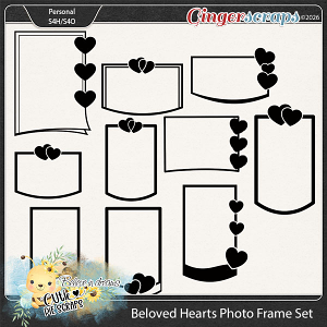Beloved Hearts Photo Frame Set 01