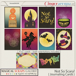 Not So Scary! (journaling cards)