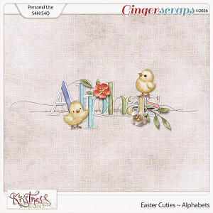 Easter Cuties Alphabets