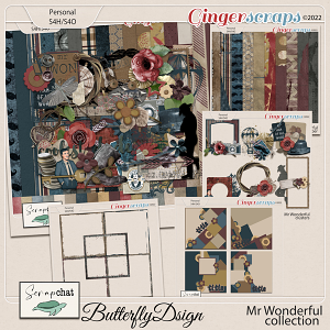 Mr Wonderful Collection by ScrapChat Designs and Butterfly Dsign
