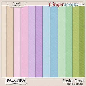 Easter Time Solid Papers by Palvinka Designs