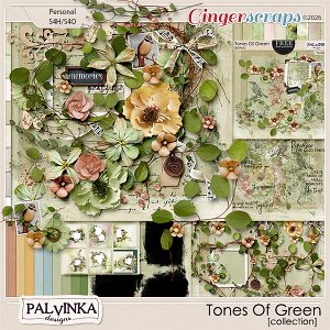Tones Of Green Collection by Palvinka Designs