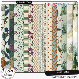 Trail Mix - Patterned Papers - by Neia Scraps