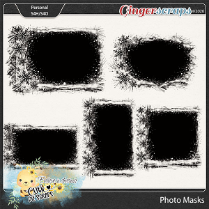 Snowy Edges Photo Masks Snowy Edges Photo Masks