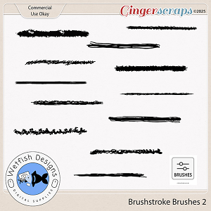 CU Brush Stroke Brushes 2 by Wetfish Designs 