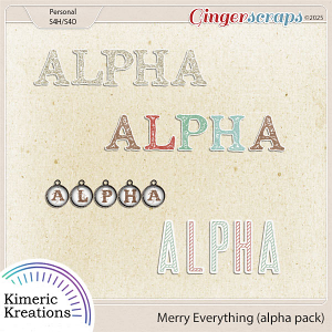 Merry Everything Alpha Pack by Kimeric Kreations