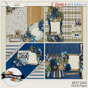 Best Dad - Quick Pages by Lisa Rosa Designs