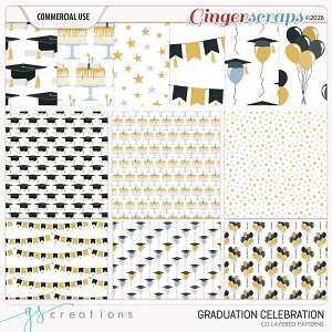 Graduation Celebration Patterns (CU) by GS Creations