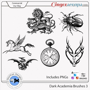 Dark Academia Brushes 3 by Wetfish Designs Dark Academia Brushes 3 by Wetfish Designs