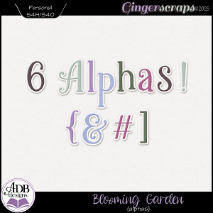 Blooming Garden Alphas by ADB Designs
