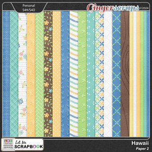 Hawaii-2 Paper by Let Me Scrapbook
