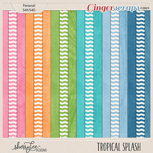 Tropical Splash Extra Papers by Sherry Lee Designs