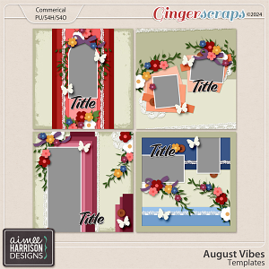 August Vibes Templates by Aimee Harrison