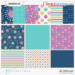 Be Circular Layered Patterns (CU) by GS Creations