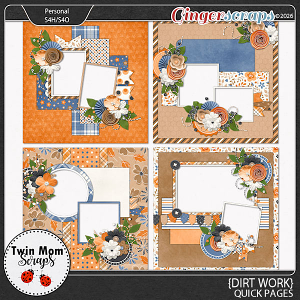 Dirt Work - QUICK PAGES by Twin Mom Scraps