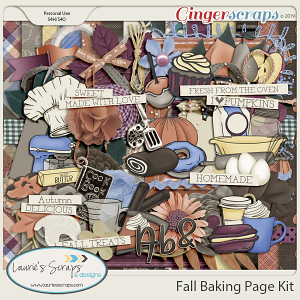 Fall Baking Page Kit