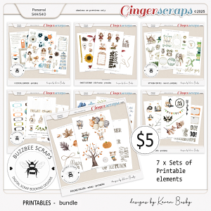 Buzzbee Scraps: Printables Bundle