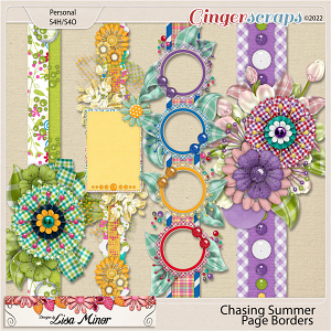 Chasing Summer Page Borders from Designs by Lisa Minor