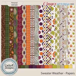 Sweater Weather - Papers by CathyK Designs