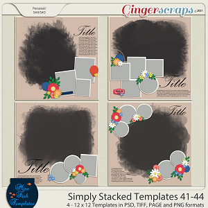 Simply Stacked 41-44 Templates by Miss Fish