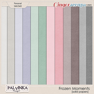 Frozen Moments Solid Papers by Palvinka Designs