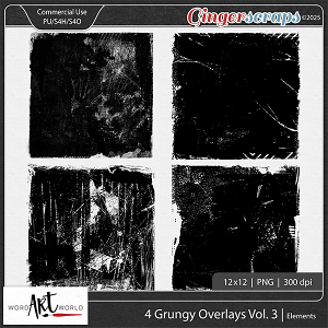 4 Grungy Overlays Vol 3 CU OK