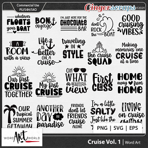 Cruise Vol 1 Word Art CU OK