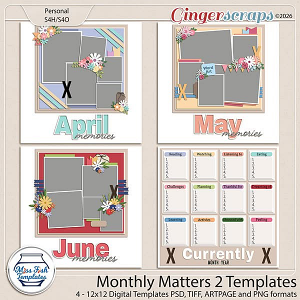 Monthly Matters 2 Templates by Miss Fish