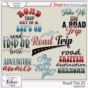 Road Trip 25 Word Art by Scrapbookcrazy Creations