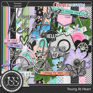 Young At Heart Digital Scrapbook Kit
