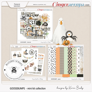 Buzzbee Scraps: Goosebumps Mini Kit Collection