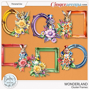 Wonderland Cluster Frames by Ilonka's Designs 