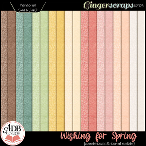 Wishing for Spring Solid Papers by ADB Designs