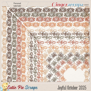 Joyful October 2025 Page Borders