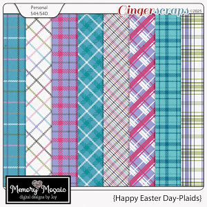 Happy Easter Day-Plaids by Memory Mosaic