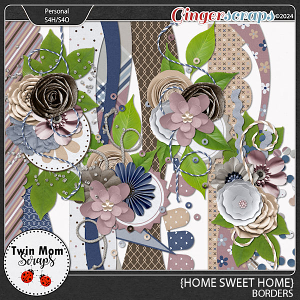 Home Sweet Home - BORDERS by Twin Mom Scraps