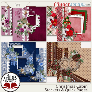 Christmas Cabin Quick Pages & Stacked Papers