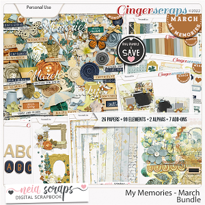 My Memories March - Bundle - by Neia Scraps