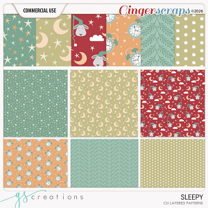 Sleepy Layered Patterns (CU) by GS Creations