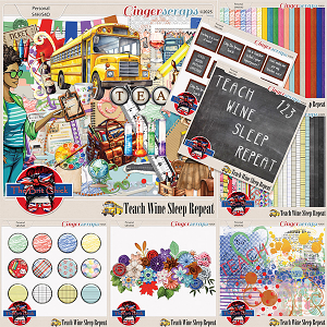 Teach-Wine-Sleep-Repeat Bundle By The Brit Chick