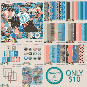 New Year's Celebration Bundle by The Scrappy Kat