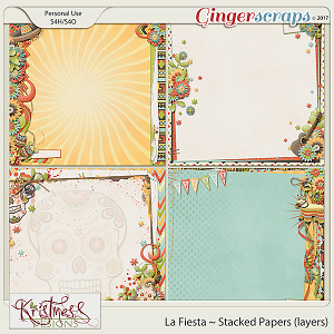 La Fiesta Stacked Papers (layers)