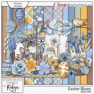 Easter Blues Mini Kit by Scrapbookcrazy Creations