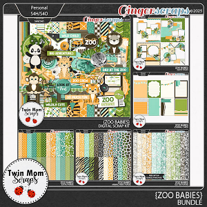Zoo Babies - BUNDLE by Twin Mom Scraps Zoo Babies - BUNDLE by Twin Mom Scraps