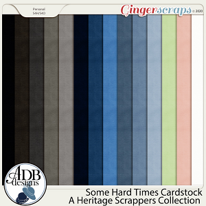 Some Hard Times Cardstock Solids by ADB Designs