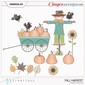 Fall Harvest Layered Doodles (CU) by GS Creations Fall Harvest Layered Doodles (CU) by GS Creations