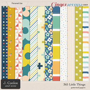 365 Little Things Patterned Papers by J. Conlon and Sons